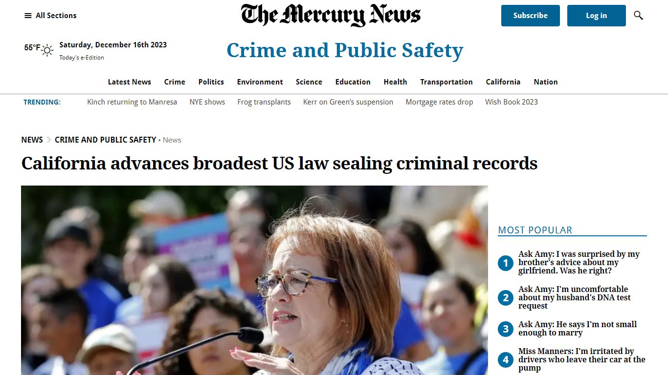 California advances broadest US law sealing criminal records